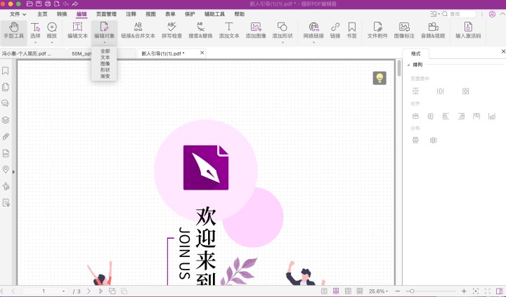 PDF字体编辑颜色Mac