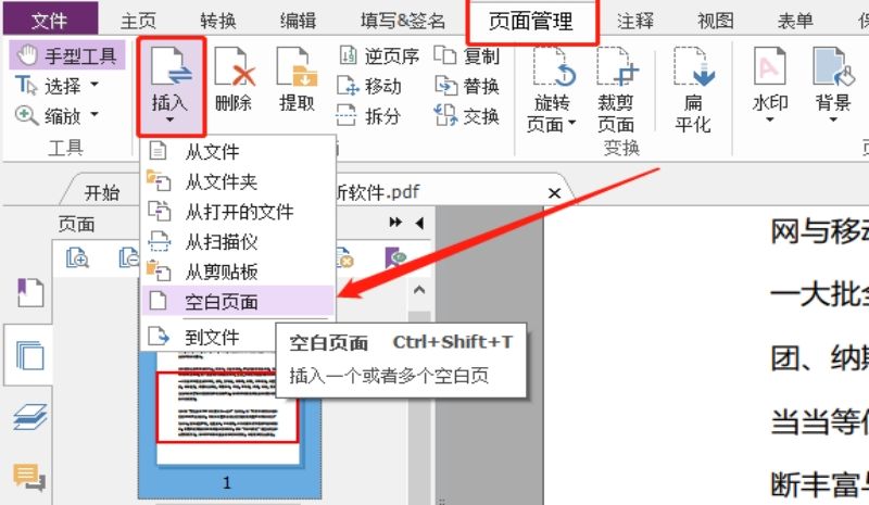 pdf加空白页